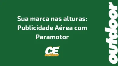 Ponto nº Sua marca nas alturas: Publicidade Aérea com Paramotor